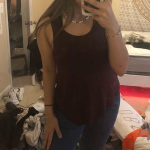 Burgundy Tank top